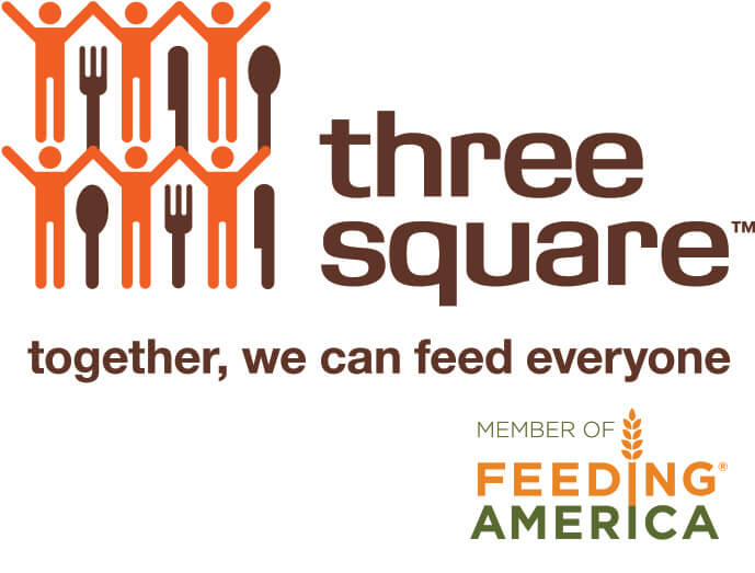 Food bank three square logo 