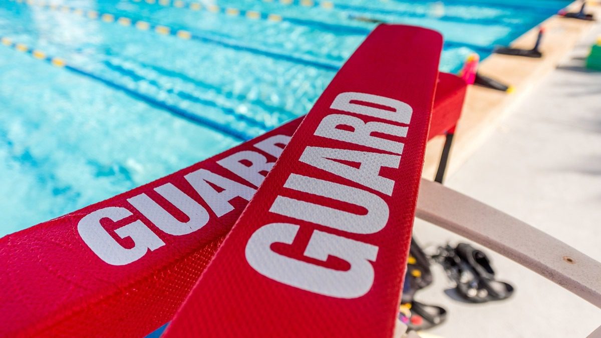 view-of-lifeguard-floaties-by-pool