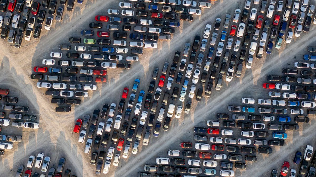 overhead-view-of-busy-parking-lot