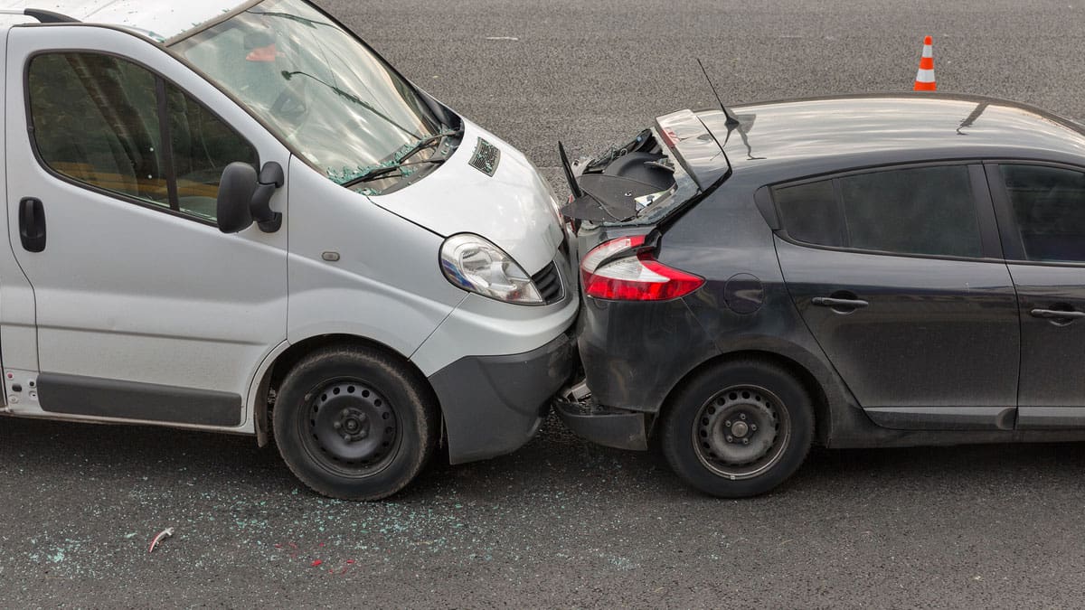 overhead-view-of-van-rear-ending-car