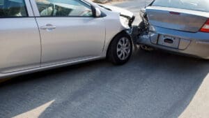 view-of-silver-car-rear-ending-another-vehicle
